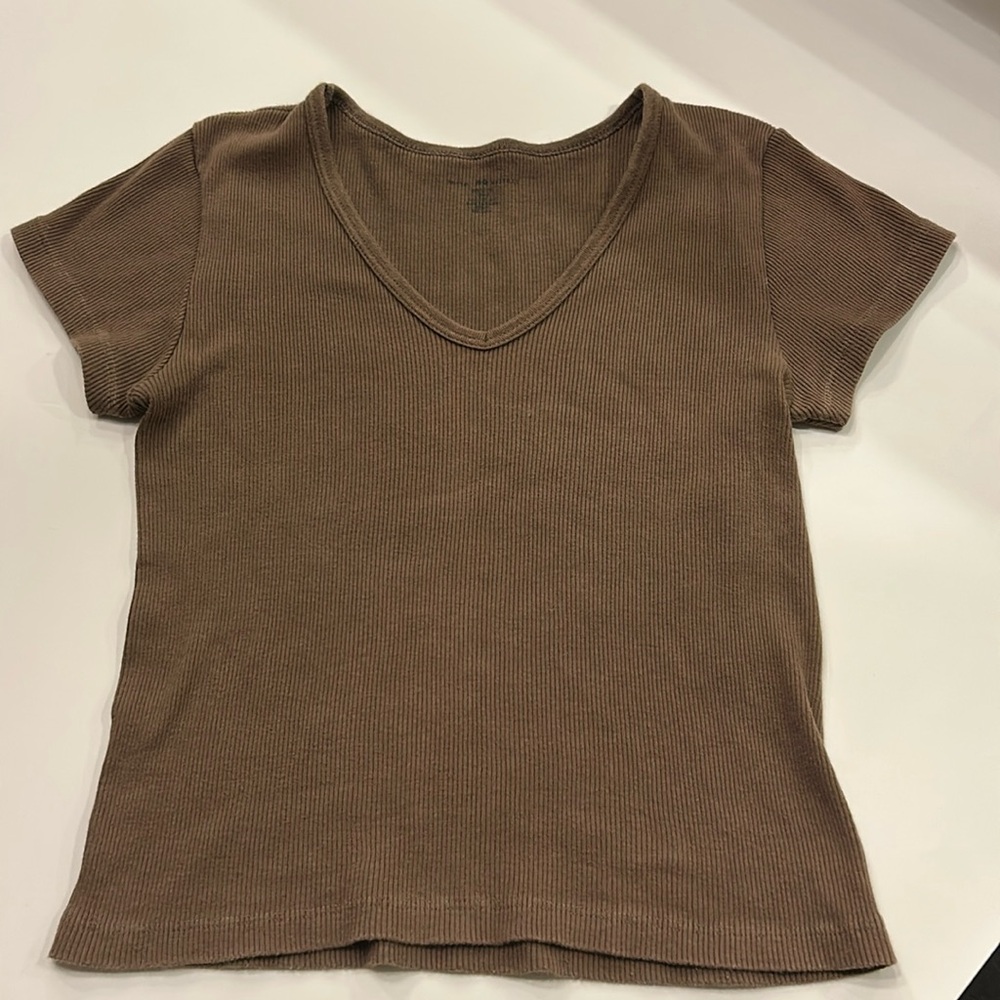 Brandy Melville brown short sleeve t